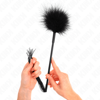 KINK - SILICONE WHIP WITH FEATHERS FOR TICKLE 47 CM - Kink&Play