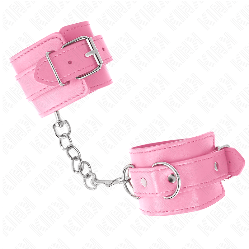 KINK - SIMPLE WRIST RESTRAINTS PINK ADJUSTABLE 20 - 23 CM X 5.5 CM - Kink&Play