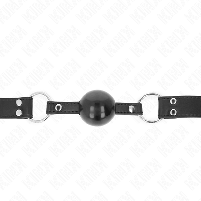 KINK - SOFT AND SOLID BALL 4 CM GAG WITH LEATHERETTE STRAP 62 x 2.5 CM ADJUSTABLE 42 - 58 CM - Kink&Play