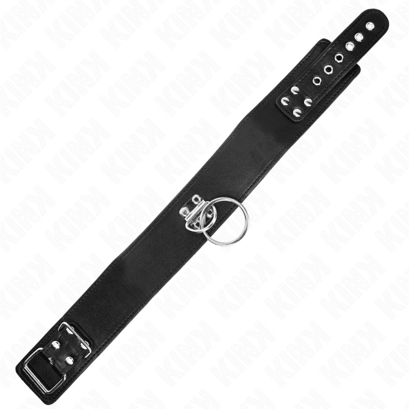 KINK - STUDDED LEASH 116 CM COLLAR WITH LEATHERETTE STRAP 50 X 5 CM - Kink&Play