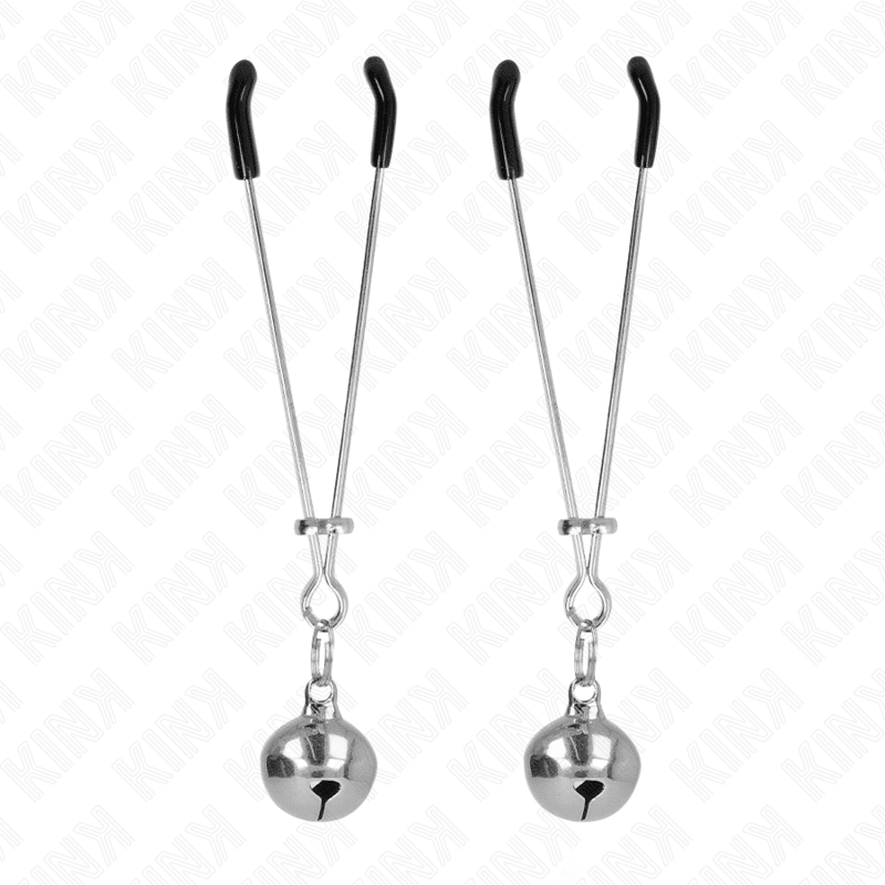 KINK - THIN BELL NIPPLE CLAMPS SILVER 7 CM - Kink&Play