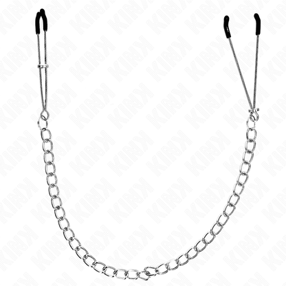 KINK - THIN NIPPLE CLAMPS WITH THICK CHAIN 30 CM - Kink&Play