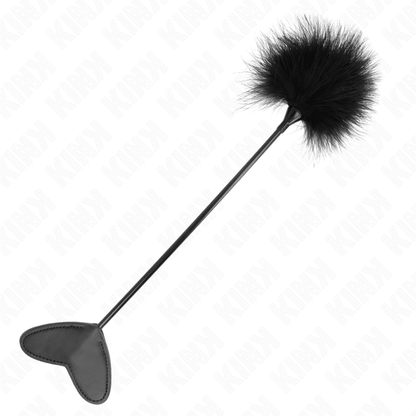 KINK - TICKLE FEATHERS WITH HEART PADDLE 31 CM - Kink&Play
