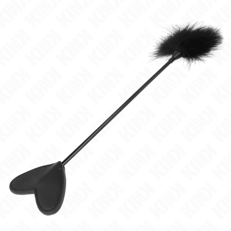 KINK - TICKLE FEATHERS WITH HEART PADDLE 31 CM - Kink&Play