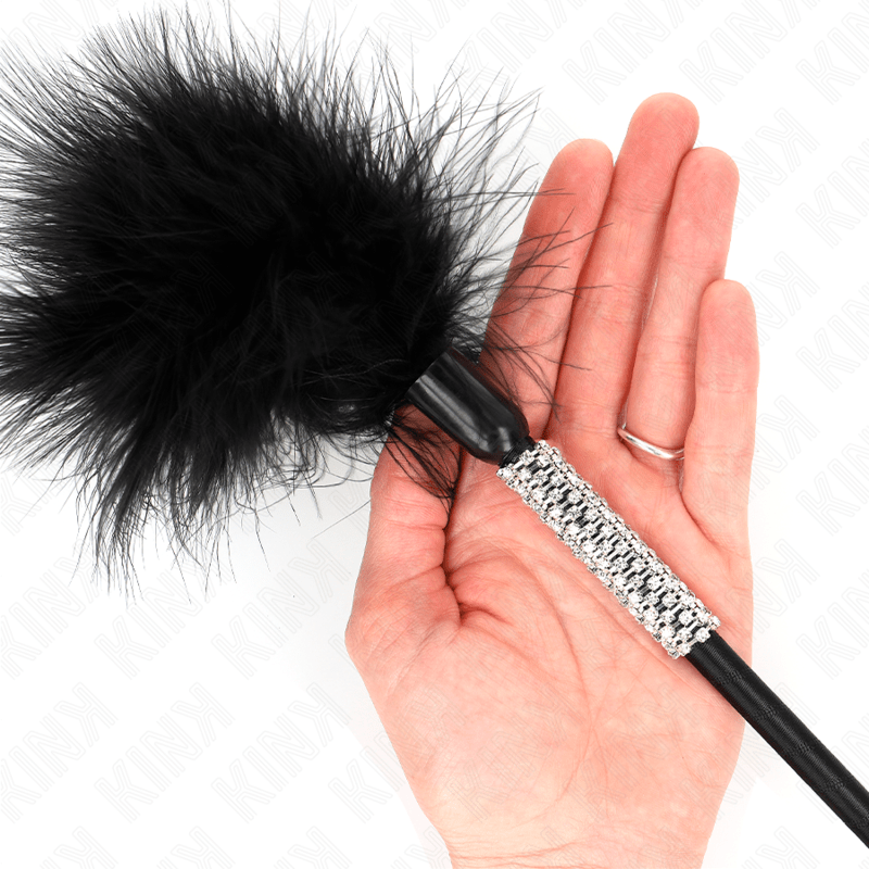 KINK - TICKLE FEATHERS WITH RHINESTONE HANDLE 50 CM - Kink&Play