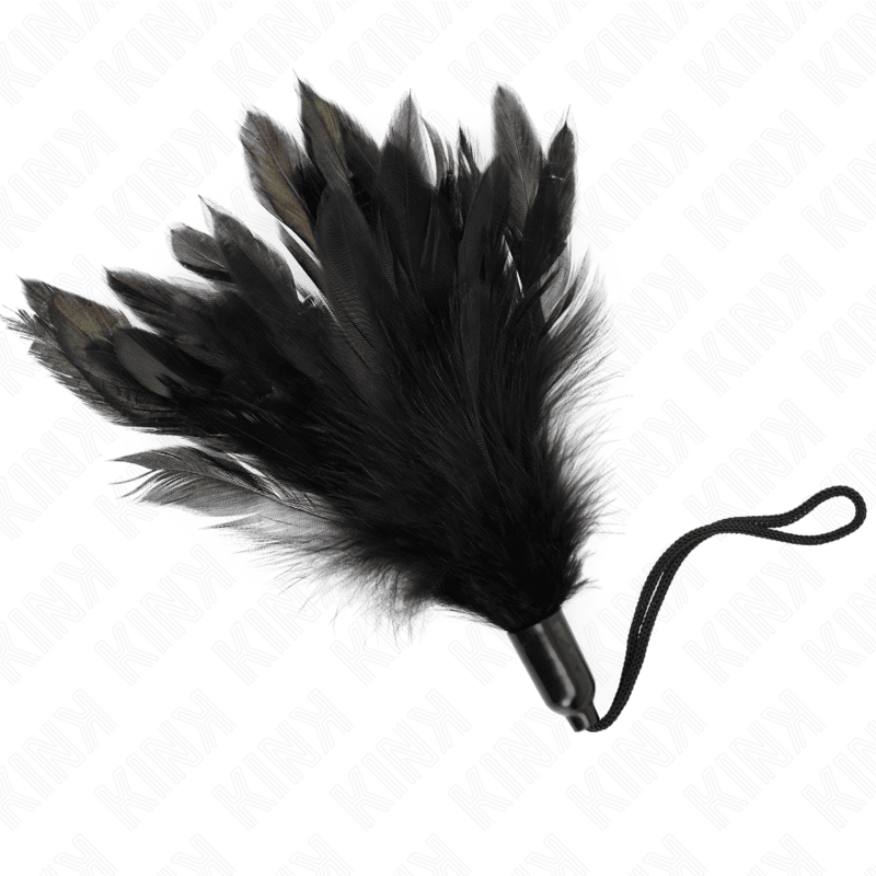 KINK - TICKLE FEATHERS WITH ROPE HANDLE PLASTIC BASE 15 CM - Kink&Play