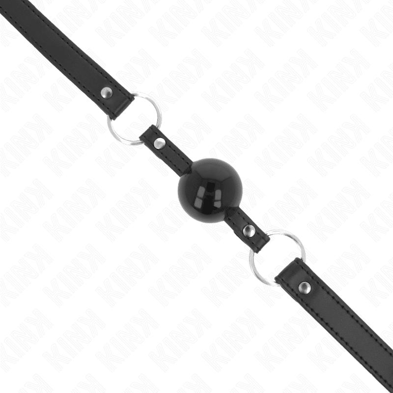 KINK - TPE BALL 4 CM GAG WITH BLACK LOCK 60 x 2 CM - Kink&Play