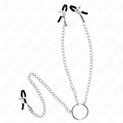 KINK - TRIPLE NIPPLE AND CLIT CLAMPS WITH CHAIN MODEL 0 - Kink&Play