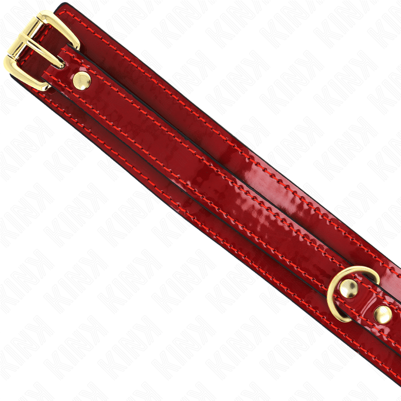 KINK - WINE RED ADJUSTABLE NECKLACE WITH GOLDEN DETAILS 29 - 42.5 CM X 4 CM - Kink&Play