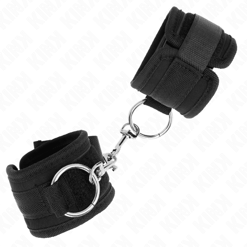 KINK - WRIST RESTRAINTS BLACK ADJUSTABLE 18 - 35 CM X 6 CM - Kink&Play