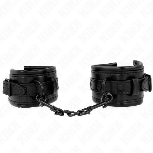 KINK - WRIST RESTRAINTS BLACK ADJUSTABLE 20 - 30 CM X 6 CM - Kink&Play