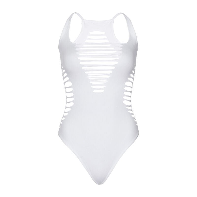 LEG AVENUE - BODY THONG RACERBACK BLACK - Kink&Play