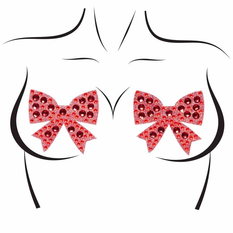 LEG AVENUE - BOWS NIPPLE COVERS ONE SIZE - Kink&Play