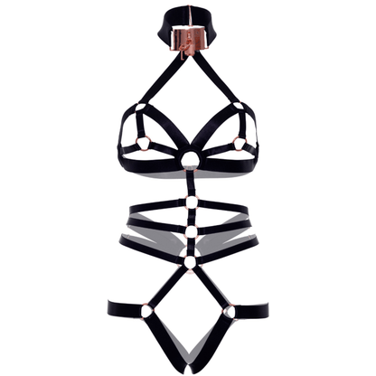 LEG AVENUE - CROTCHLESS ELASTIC BODY HARNESS - Kink&Play