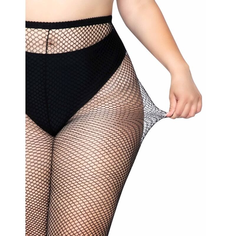 LEG AVENUE - FISHNET PANTYHOSE PLUS SIZE - Kink&Play
