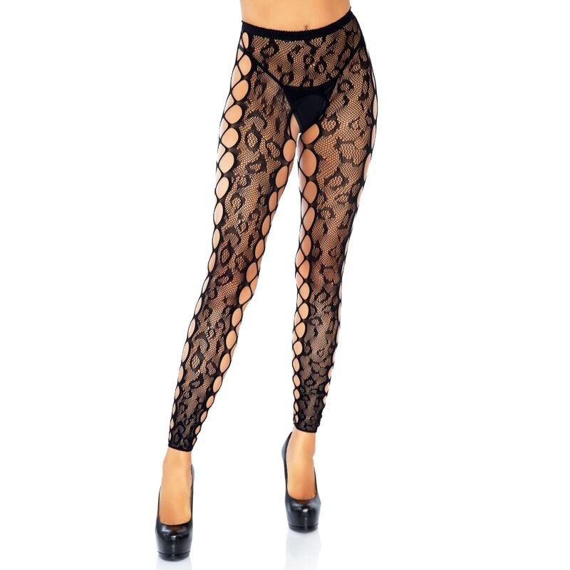 LEG AVENUE - FOOTLESS CROTHLESS TIGHTS ONE SIZE - Kink&Play