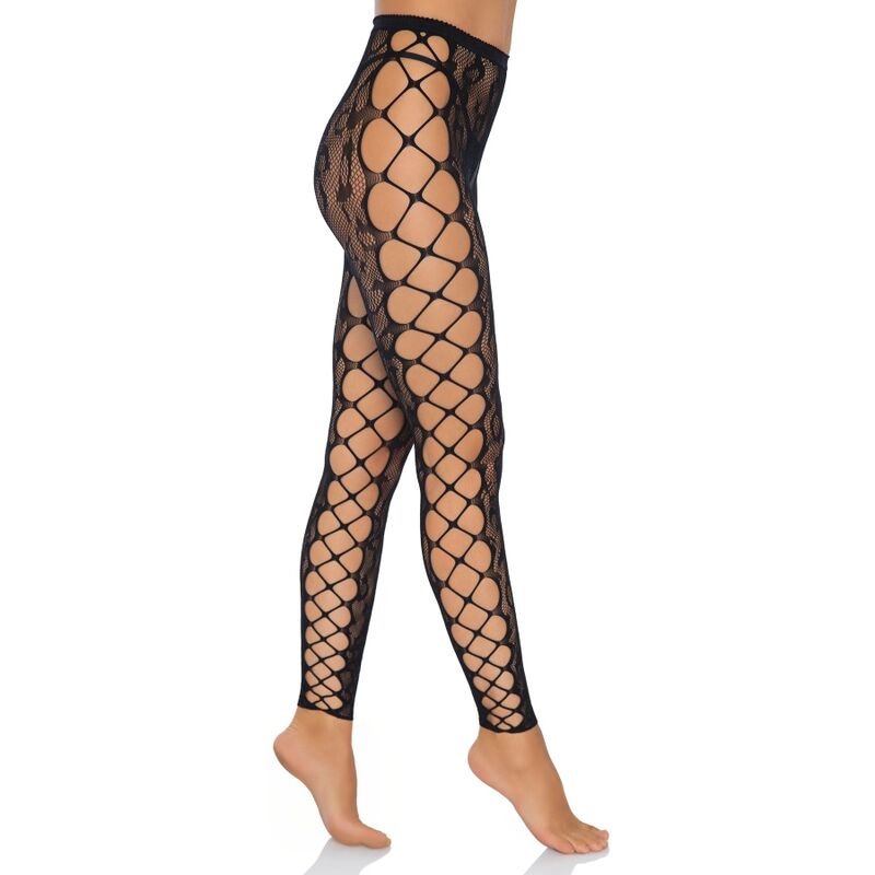 LEG AVENUE - FOOTLESS CROTHLESS TIGHTS ONE SIZE - Kink&Play