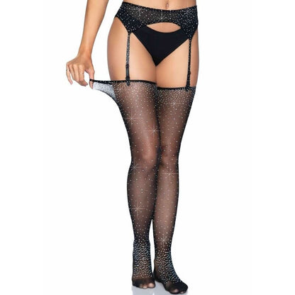 LEG AVENUE - GARTER BELT AND STOCKINGS SET ONE SIZE - Kink&Play