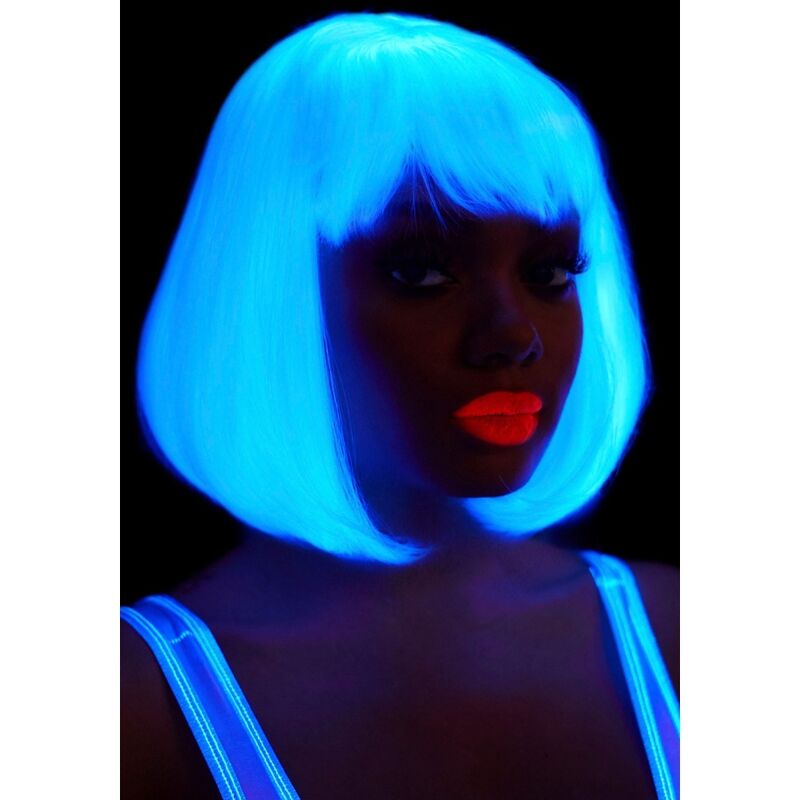 LEG AVENUE - PHOSPHORESCENT BOB CUT WIG WHITE - Kink&Play