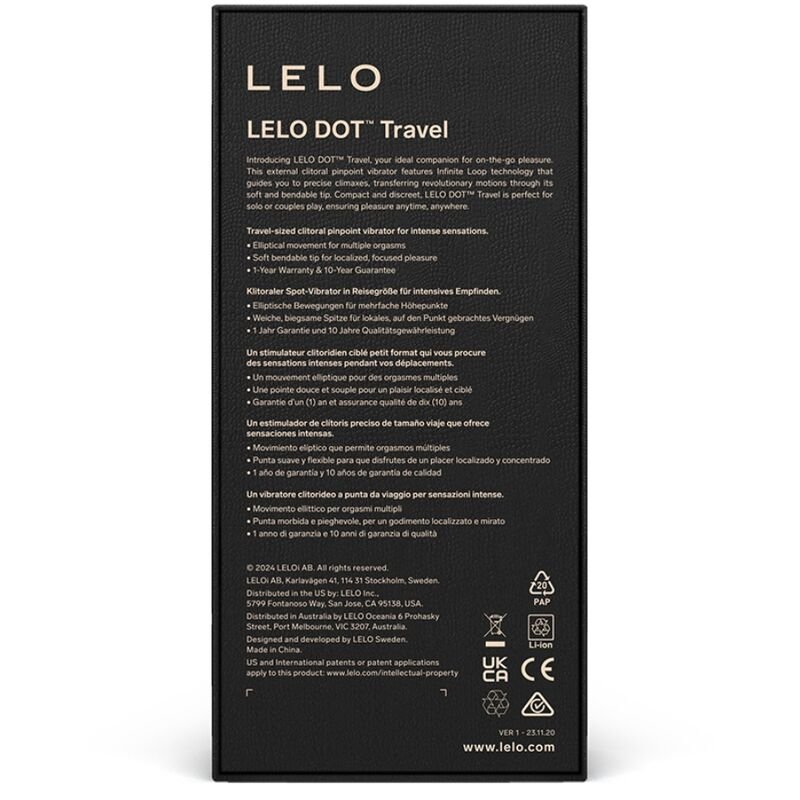LELO - DOT TRAVEL CLITORIS STIMULATOR PURPLE - Kink&Play