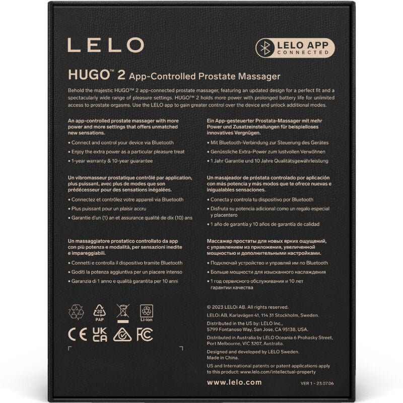 LELO - HUGO 2 GREEN PROSTATE MASSAGER - Kink&Play