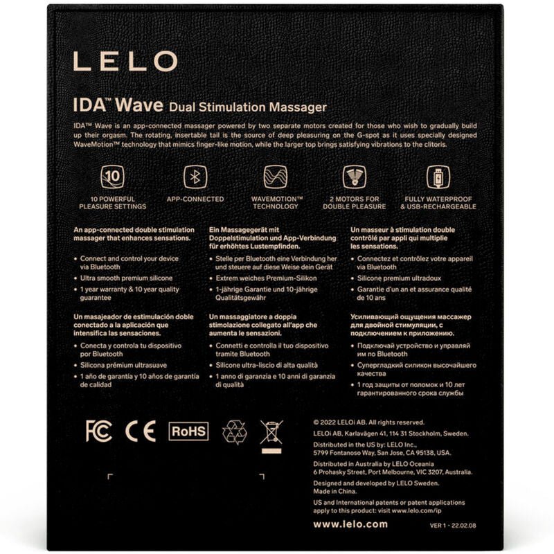 LELO - IDA WAVE CORAL COUPLES MASSAGER - Kink&Play