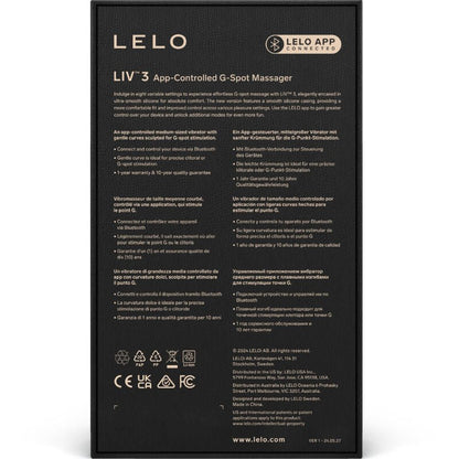 LELO - LIV™ 3 G - SPOT STIMULATOR PINK - Kink&Play