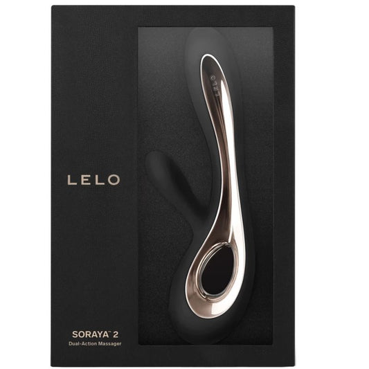 LELO - SORAYA 2 BLACK RABBIT VIBRATOR - Kink&Play