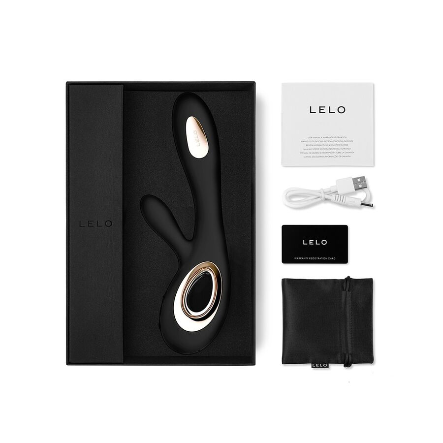 LELO - SORAYA WAVE VIBRATOR RABBIT BLACK - Kink&Play