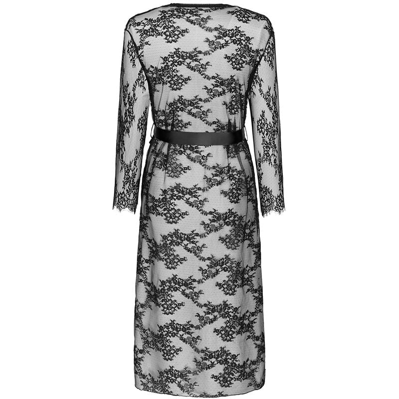 LIVCO CORSETTI FASHION - MOSTINA LC 90641 DRESSING G GOWN BLACK L/XL - Kink&Play