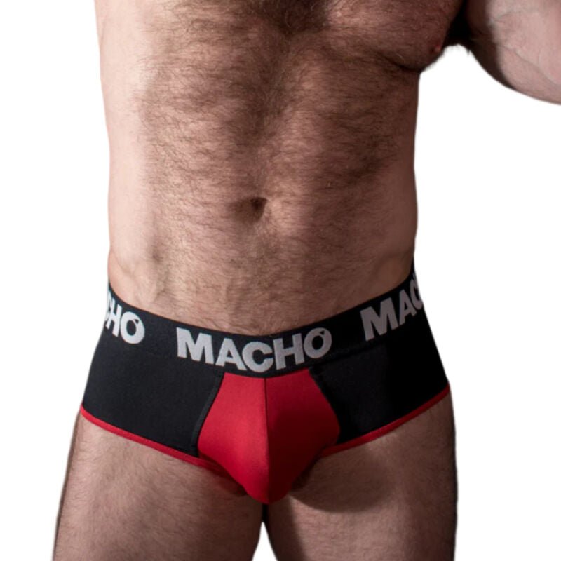 MACHO - MS26N SLIP BLACK/RED M - Kink&Play