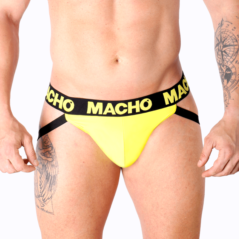 MACHO - MX25A JOCK LYCRA YELLOW S - Kink&Play