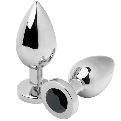 METAL HARD - ANAL PLUG DIAMOND BLACK SMALL 5.71CM - Kink&Play