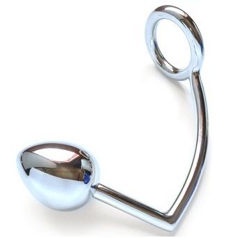 METAL HARD - RING WITH ANAL HOOK 40MM - Kink&Play