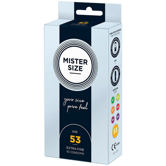 MISTER SIZE - CONDOM SIZE M 53 MM (10 UNITS) - Kink&Play