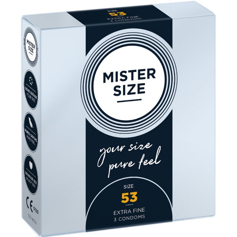 MISTER SIZE - CONDOM SIZE M 53 MM (3 UNITS) - Kink&Play