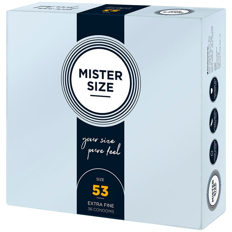 MISTER SIZE - CONDOM SIZE M 53 MM (36 UNITS) - Kink&Play