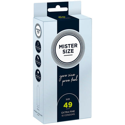 MISTER SIZE - CONDOM SIZE S 49 MM (10 UNITS) - Kink&Play
