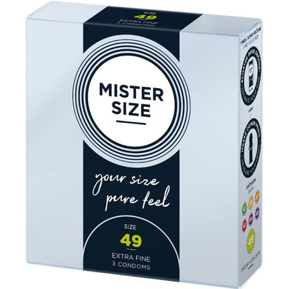 MISTER SIZE - CONDOM SIZE S 49 MM (3 UNITS) - Kink&Play