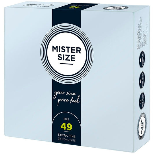 MISTER SIZE - CONDOM SIZE S 49 MM (36 UNITS) - Kink&Play