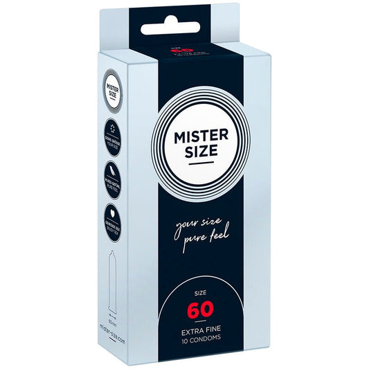MISTER SIZE - CONDOM SIZE XL 60 MM (10 UNITS) - Kink&Play