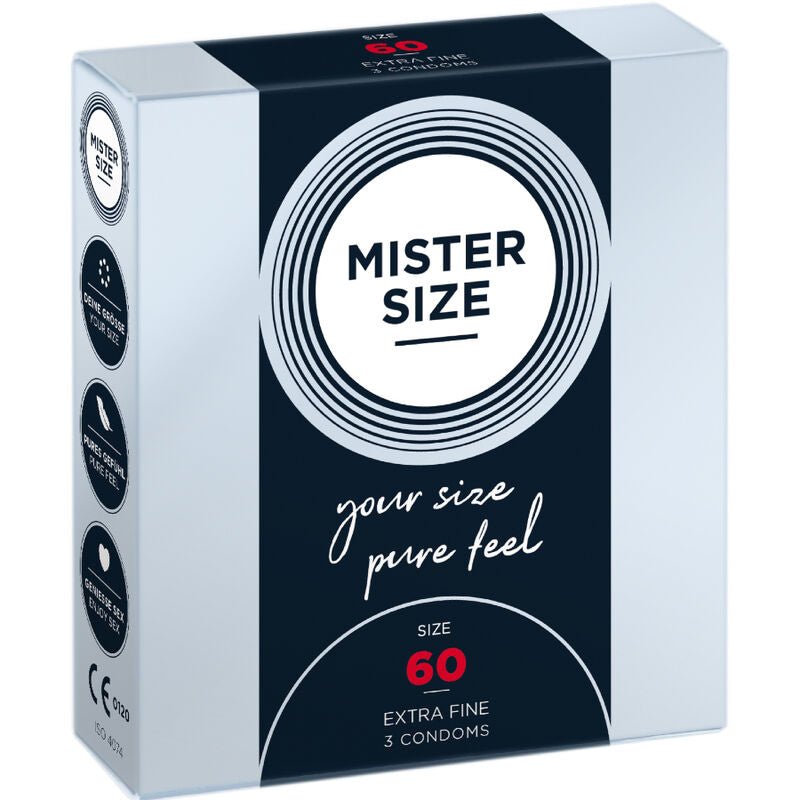 MISTER SIZE - CONDOM SIZE XL 60 MM (3 UNITS) - Kink&Play
