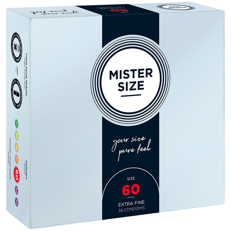 MISTER SIZE - CONDOM SIZE XL 60 MM (36 UNITS) - Kink&Play