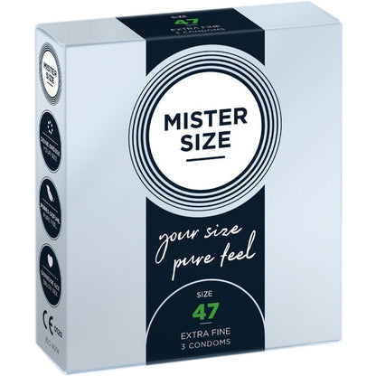 MISTER SIZE - CONDOMS SIZE XS 47 MM (3 UNITS) - Kink&Play