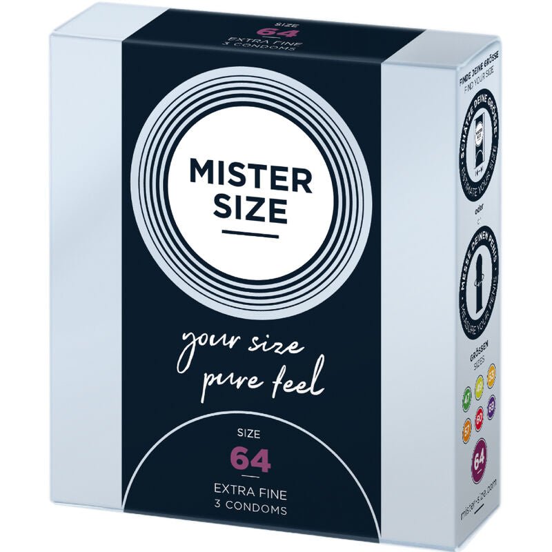 MISTER SIZE - CONDOMS SIZE XXL 64 MM (3 UNITS) - Kink&Play
