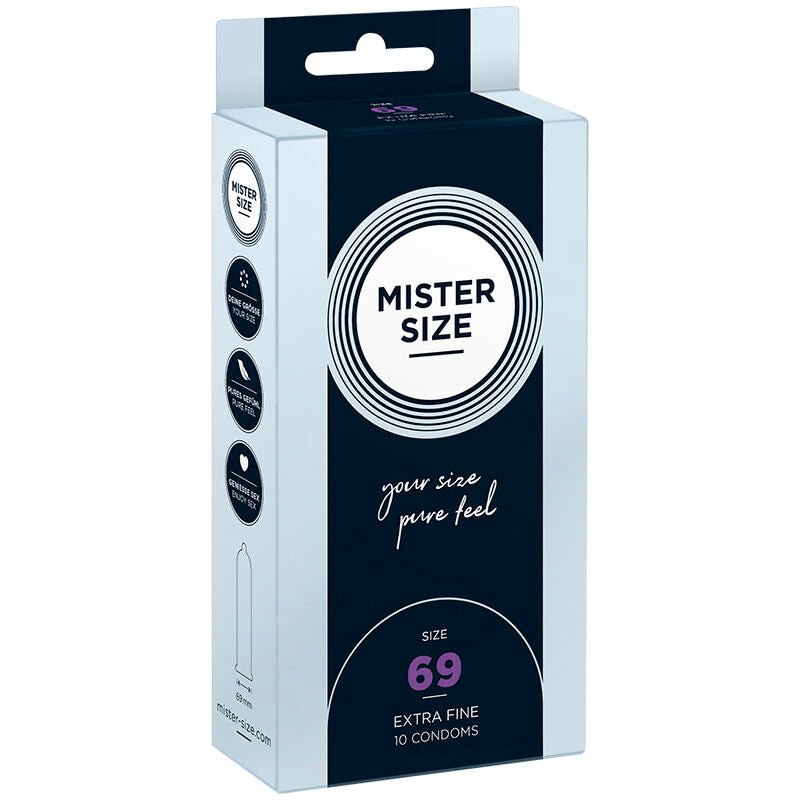 MISTER SIZE - CONDOMS SIZE XXXL 69 MM (10 UNITS) - Kink&Play