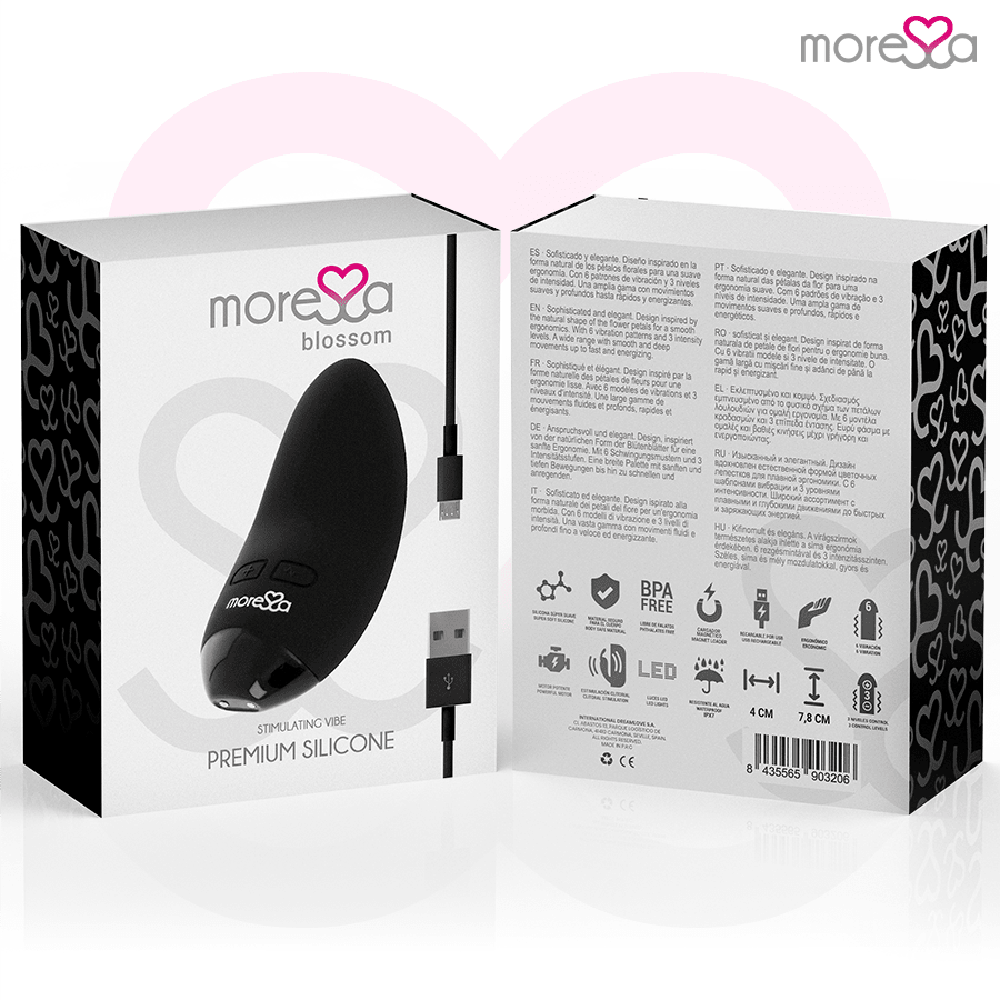 MORESSA - BLOSSOM BLACK VIBRATOR - Kink&Play