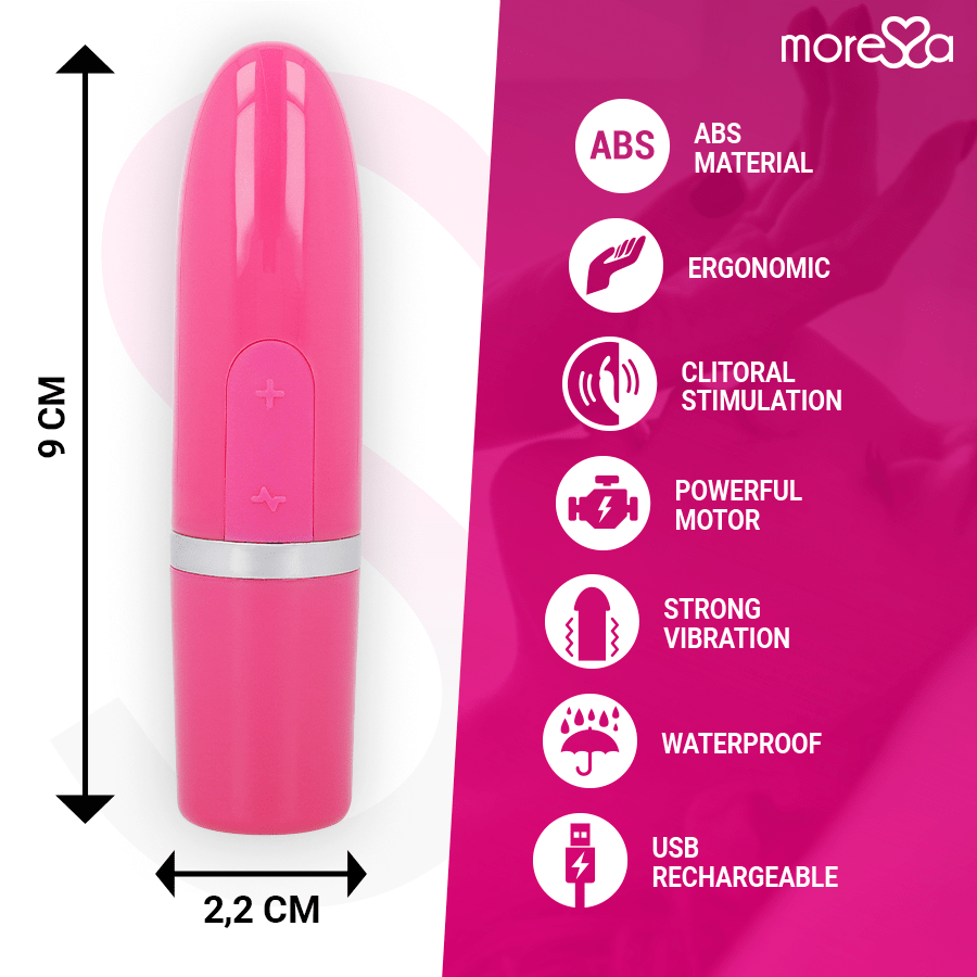 MORESSA - IVY VIBRATOR STIMULATOR TRAVEL PINK - Kink&Play