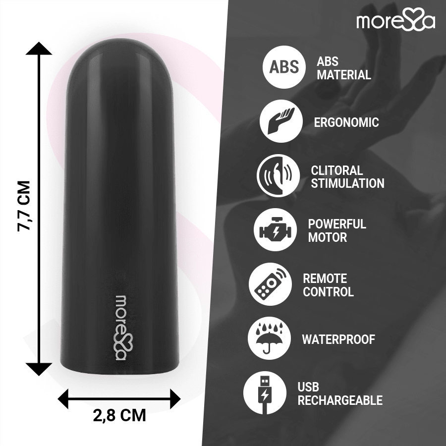 MORESSA - NIX VIBRATOR REMOTE CONTROL BLACK - Kink&Play