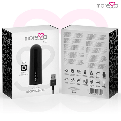 MORESSA - NIX VIBRATOR REMOTE CONTROL BLACK - Kink&Play